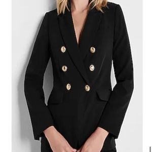 Express Peak Lapel Double Breasted Blazer